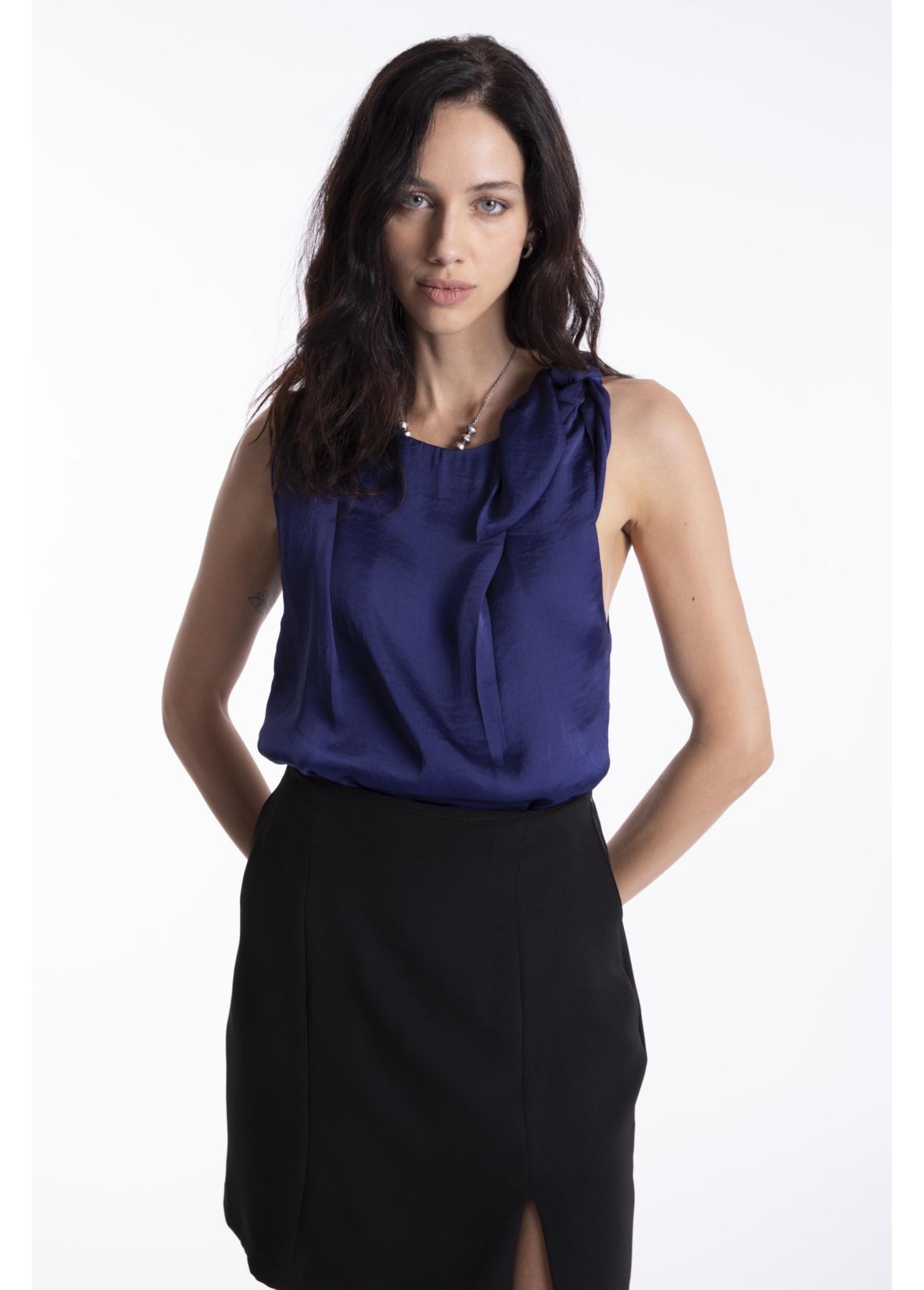 Blusa Lady Broken Bandana Purple Blue