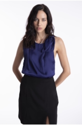 Blusa Lady Broken Bandana Purple Blue