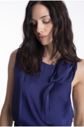 Blusa Lady Broken Bandana Purple Blue