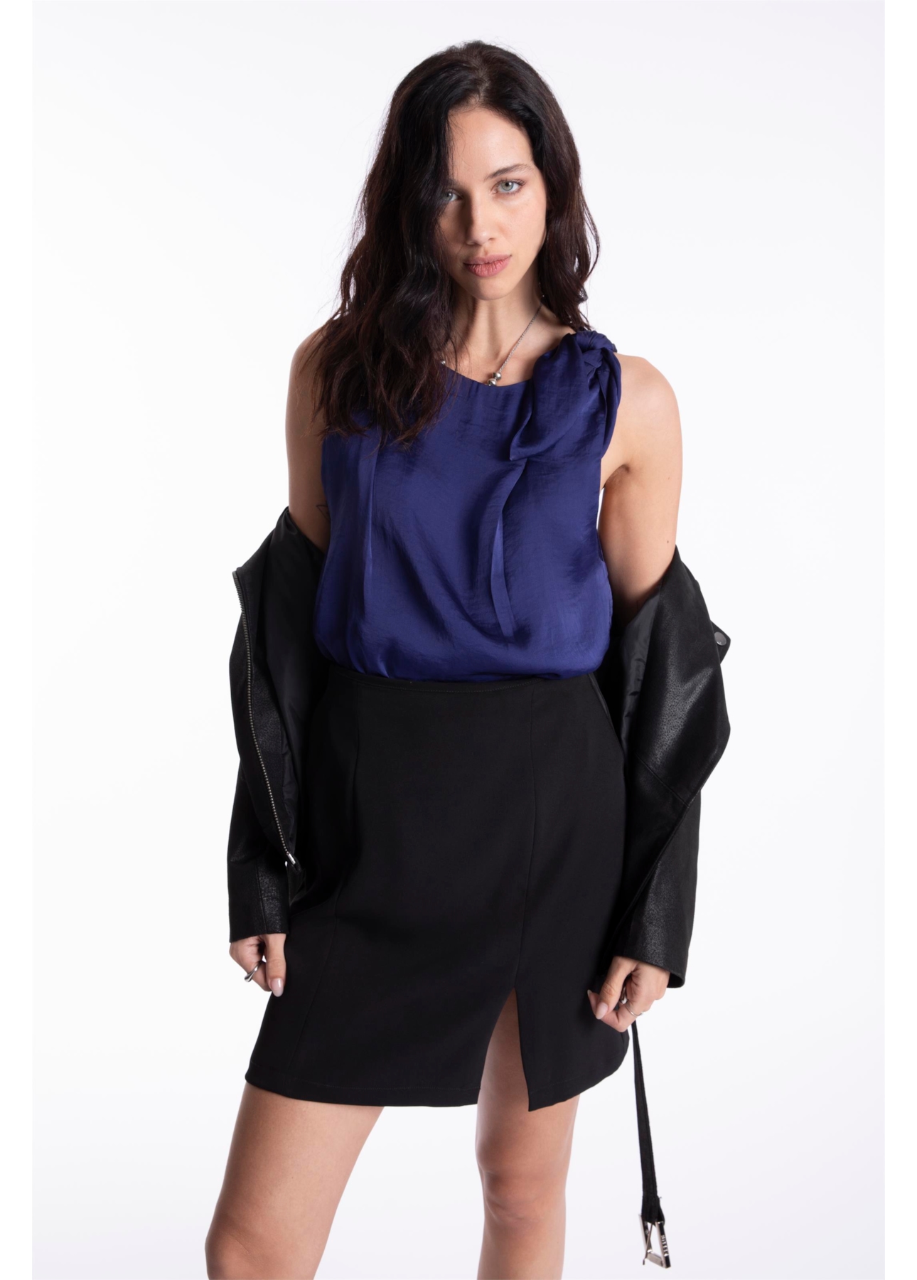 Blusa Lady Broken Bandana Purple Blue