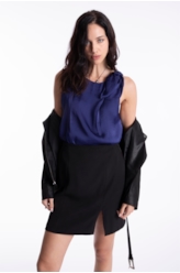 Blusa Lady Broken Bandana Purple Blue