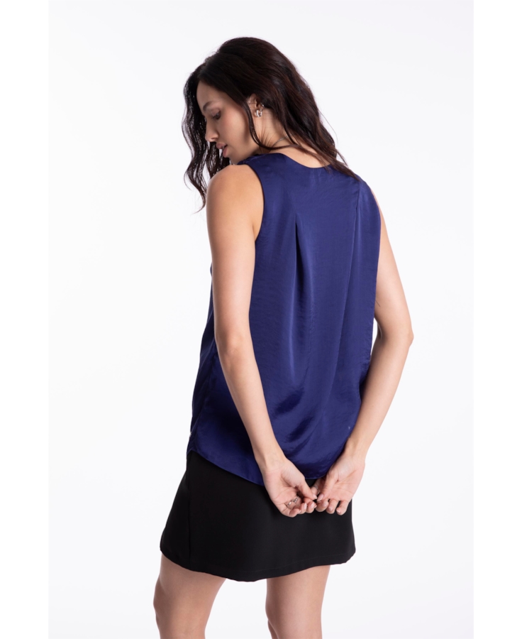 Blusa Lady Broken Bandana Purple Blue