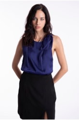 Blusa Lady Broken Bandana Purple Blue