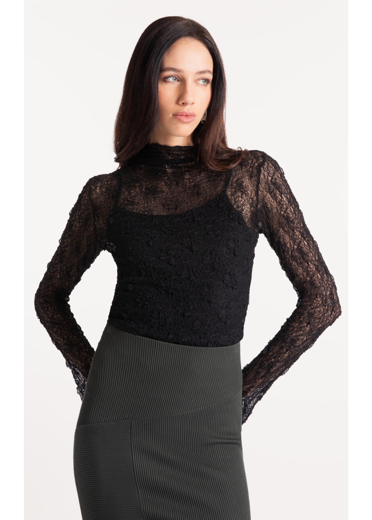 Blusa Lários Round Neck Preto