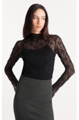 Blusa Lários Round Neck Preto