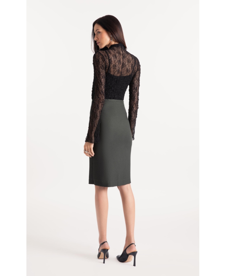 Blusa Lários Round Neck Preto