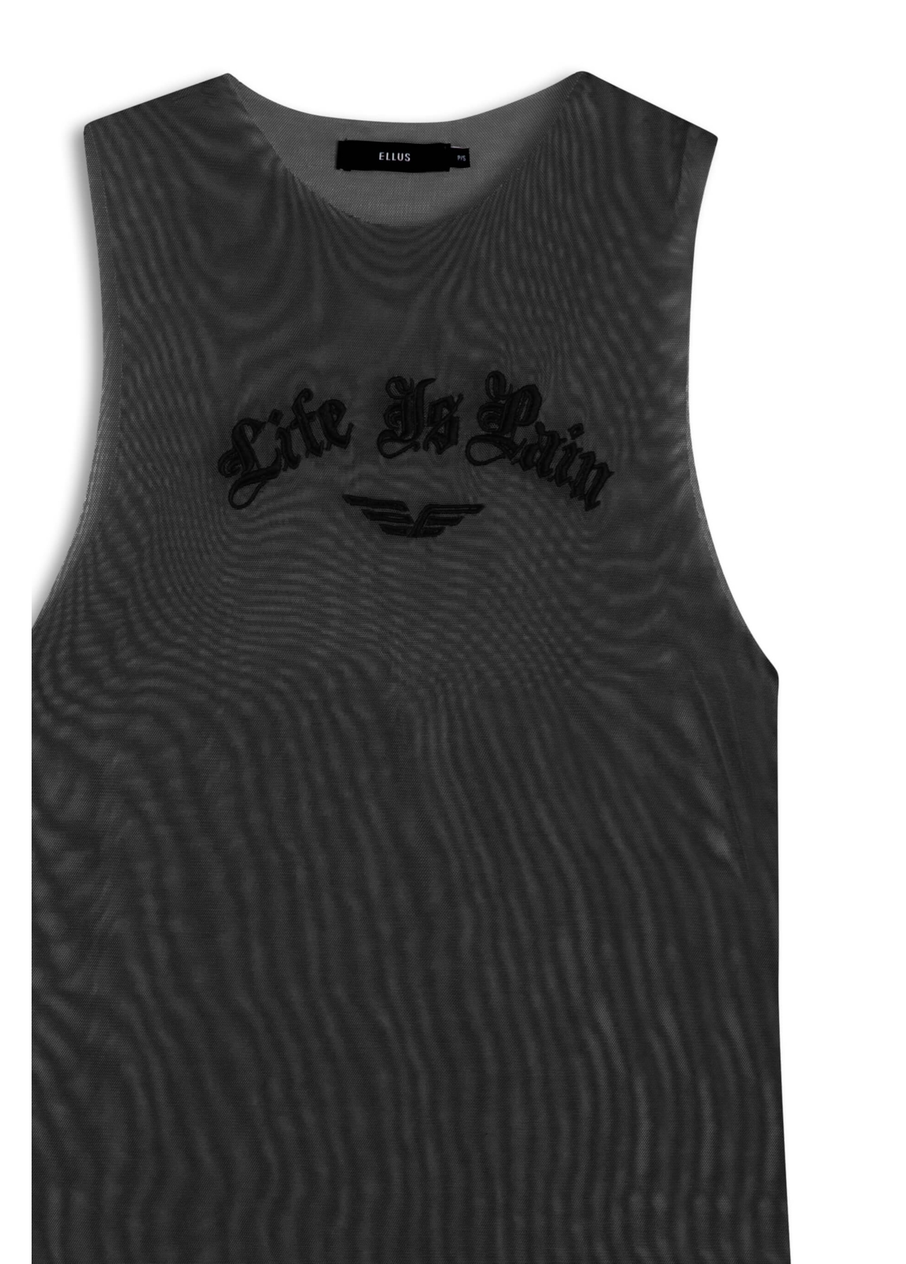 Blusa Life Is Pain Ellus Preto