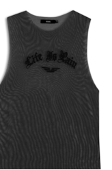 Blusa Life Is Pain Ellus Preto