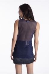 Blusa Life Is Pain Ellus Purple Blue