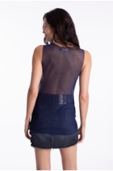 Blusa Life Is Pain Ellus Purple Blue
