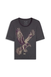 Blusa Light Rib Eagle Loose Plumbo