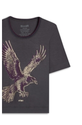 Blusa Light Rib Eagle Loose Plumbo