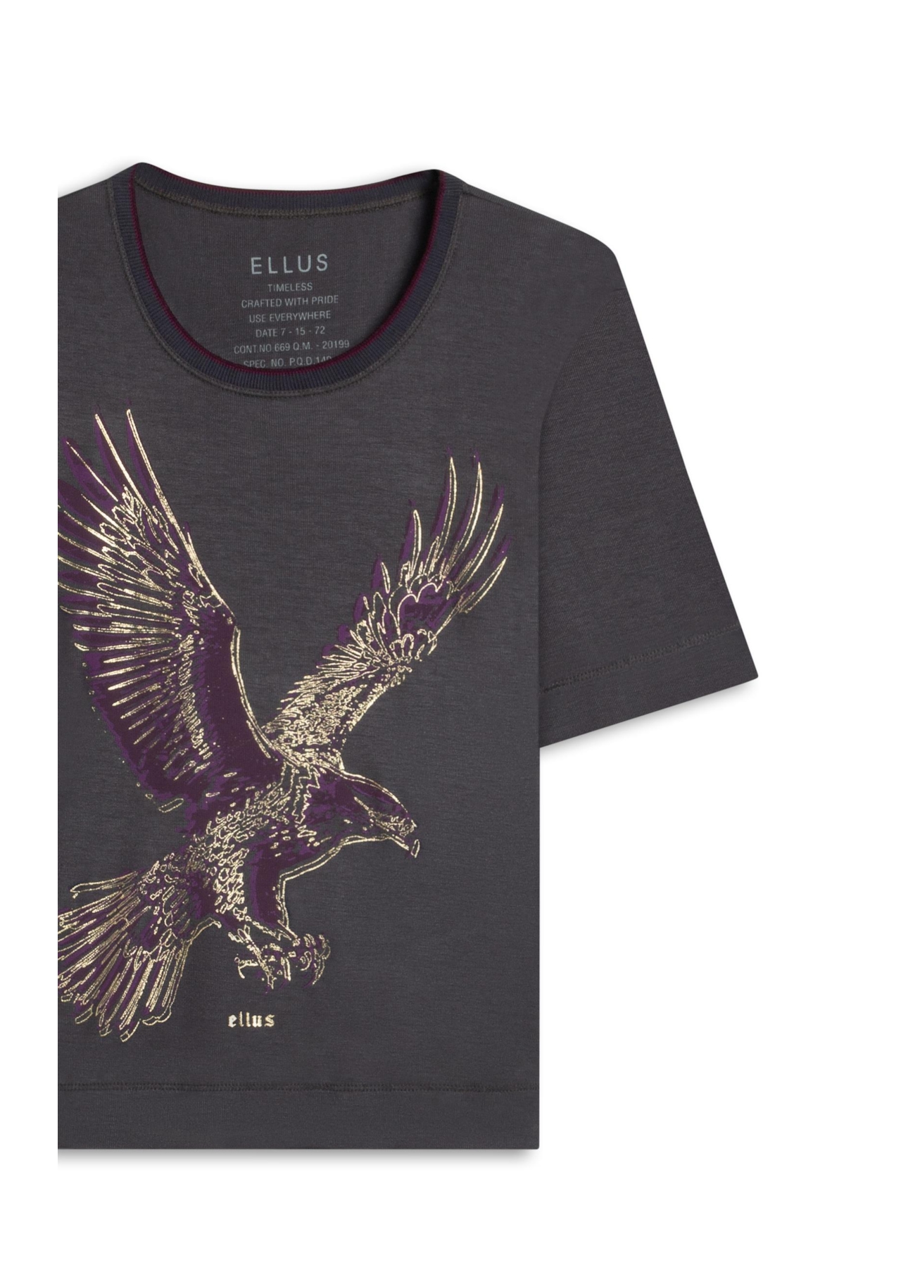 Blusa Light Rib Eagle Loose Plumbo