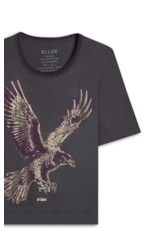 Blusa Light Rib Eagle Loose Plumbo