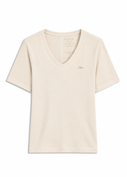Blusa Light Rib Ellus Classic Slim Dec v Gelo