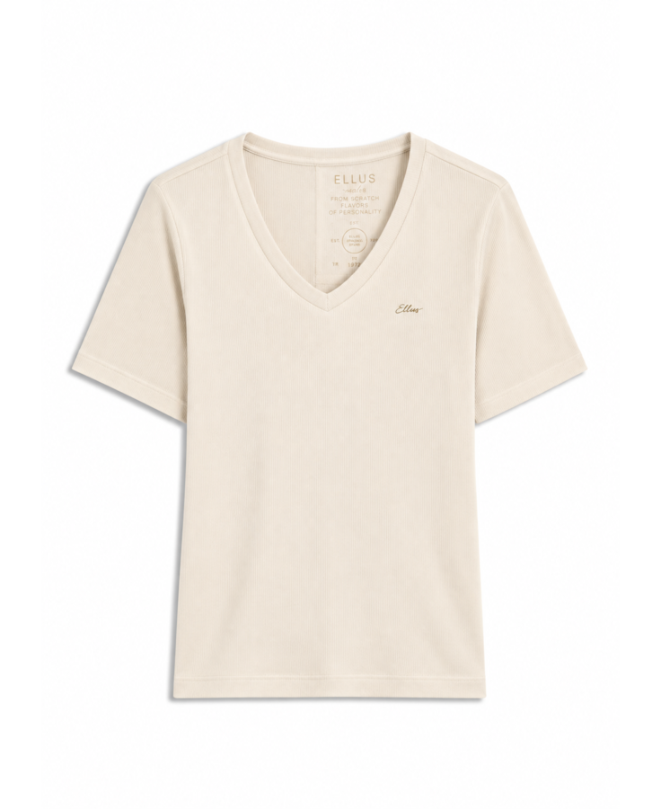 Blusa Light Rib Ellus Classic Slim Dec v Gelo