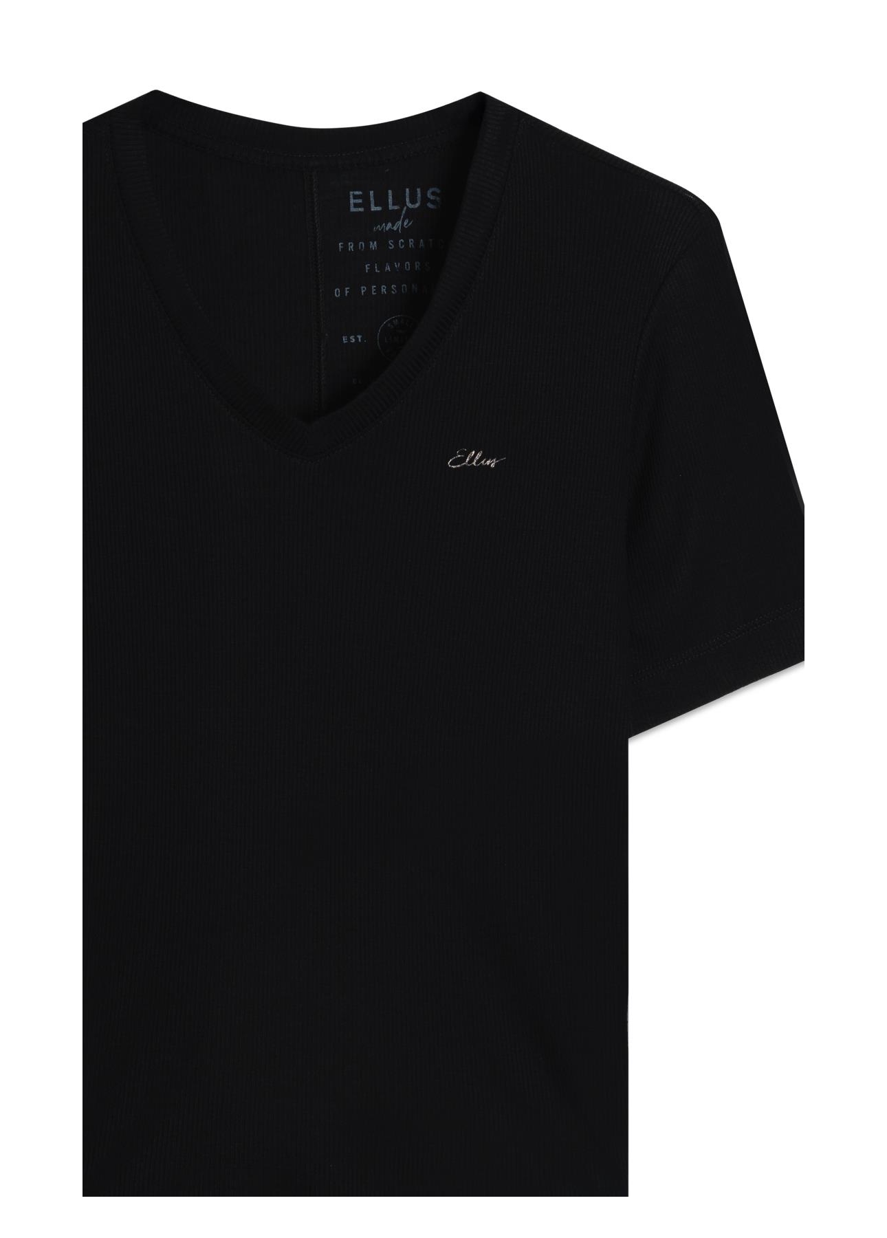 Blusa Light Rib Ellus Classic Slim Dec v Preto