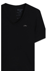 Blusa Light Rib Ellus Classic Slim Dec v Preto