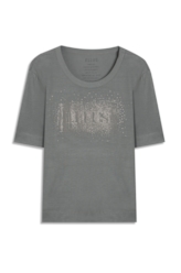Blusa Light Rib Ellus Serifado Boxy Verde Army