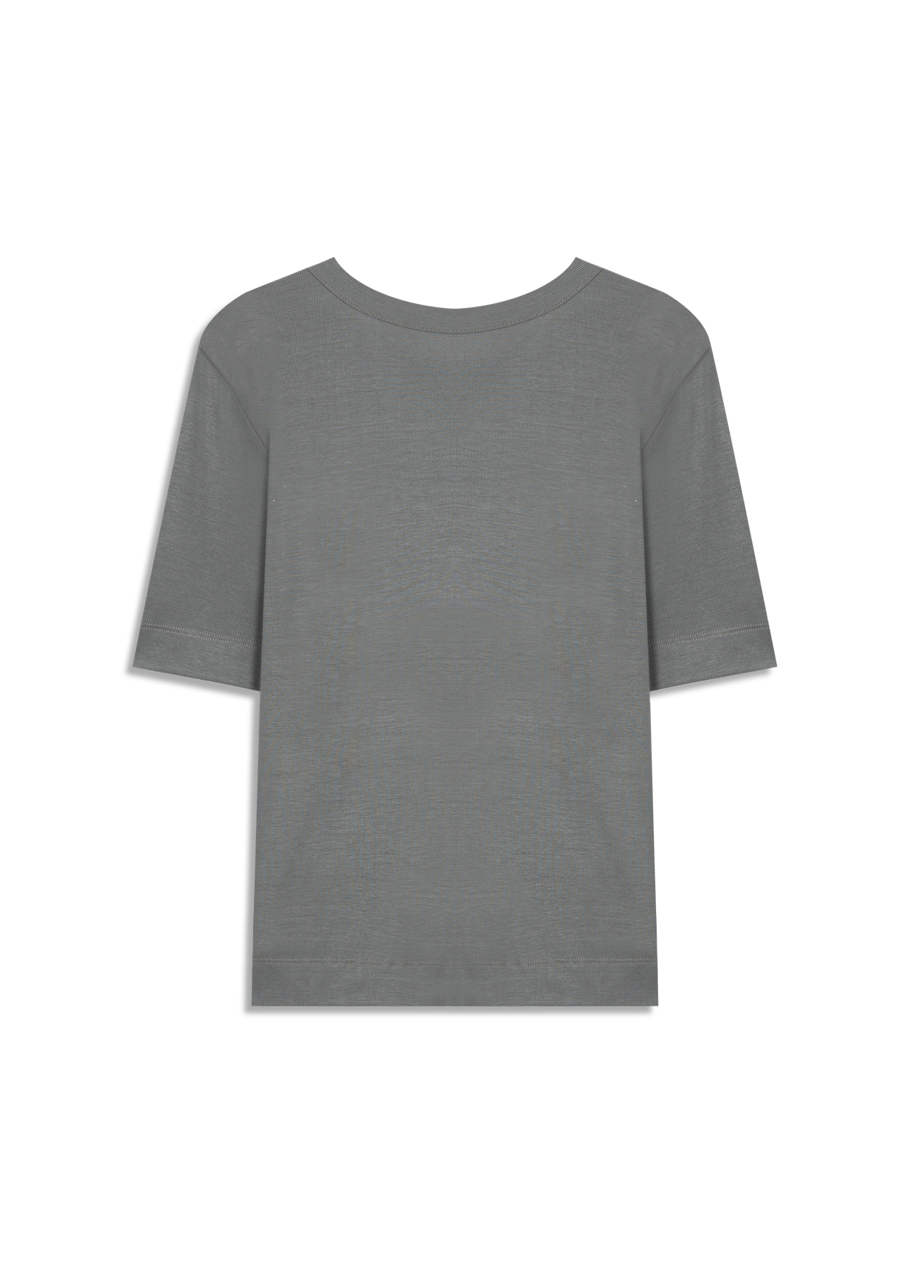 Blusa Light Rib Ellus Serifado Boxy Verde Army