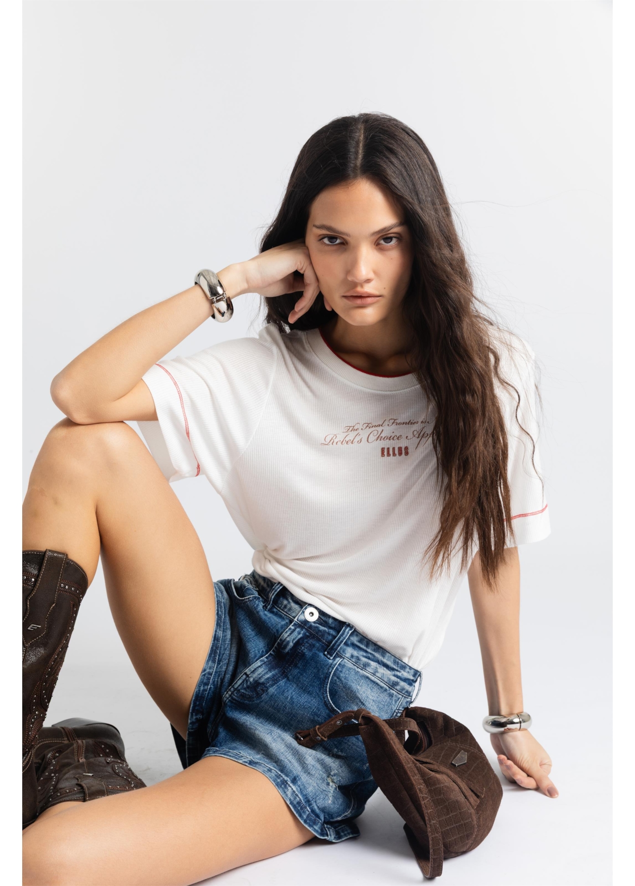 Blusa Light Rib Rebels Choice Boxy Off White