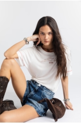 Blusa Light Rib Rebels Choice Boxy Off White
