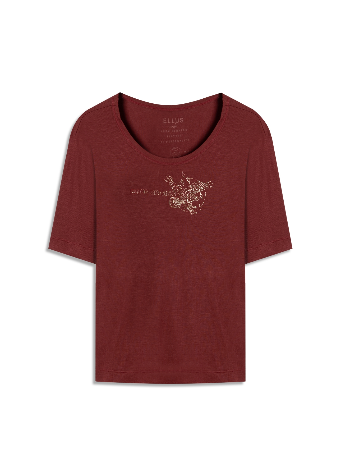 Blusa Light Rib Rock Tour Bordeaux