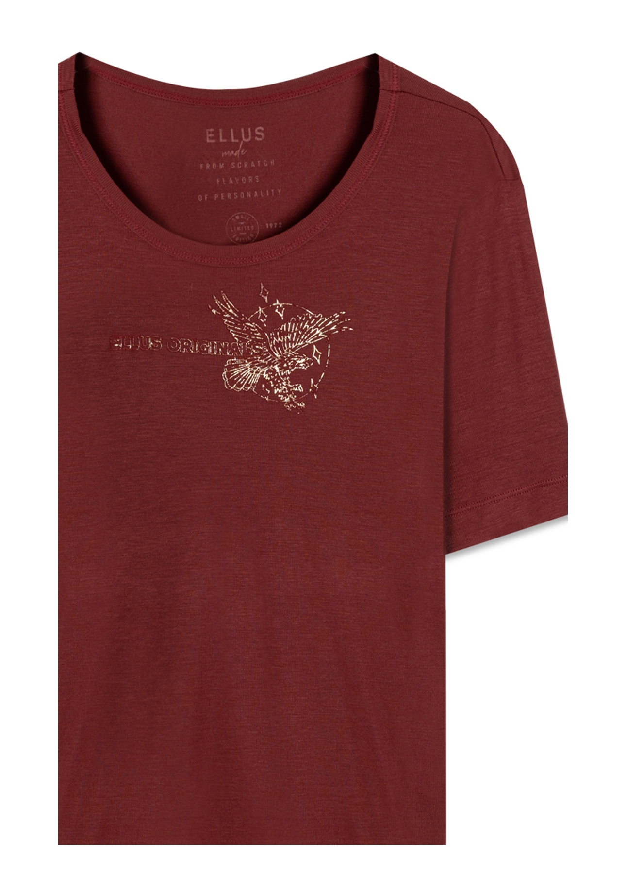 Blusa Light Rib Rock Tour Bordeaux