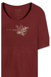 Blusa Light Rib Rock Tour Bordeaux