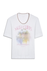Blusa Light Rib Salt & Cliffs Boxy Off White