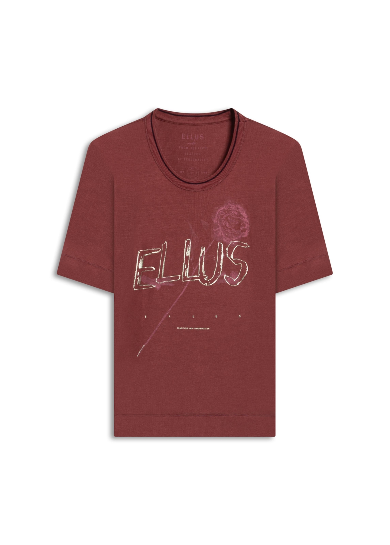 Blusa Light Rib Semirose Bordeaux
