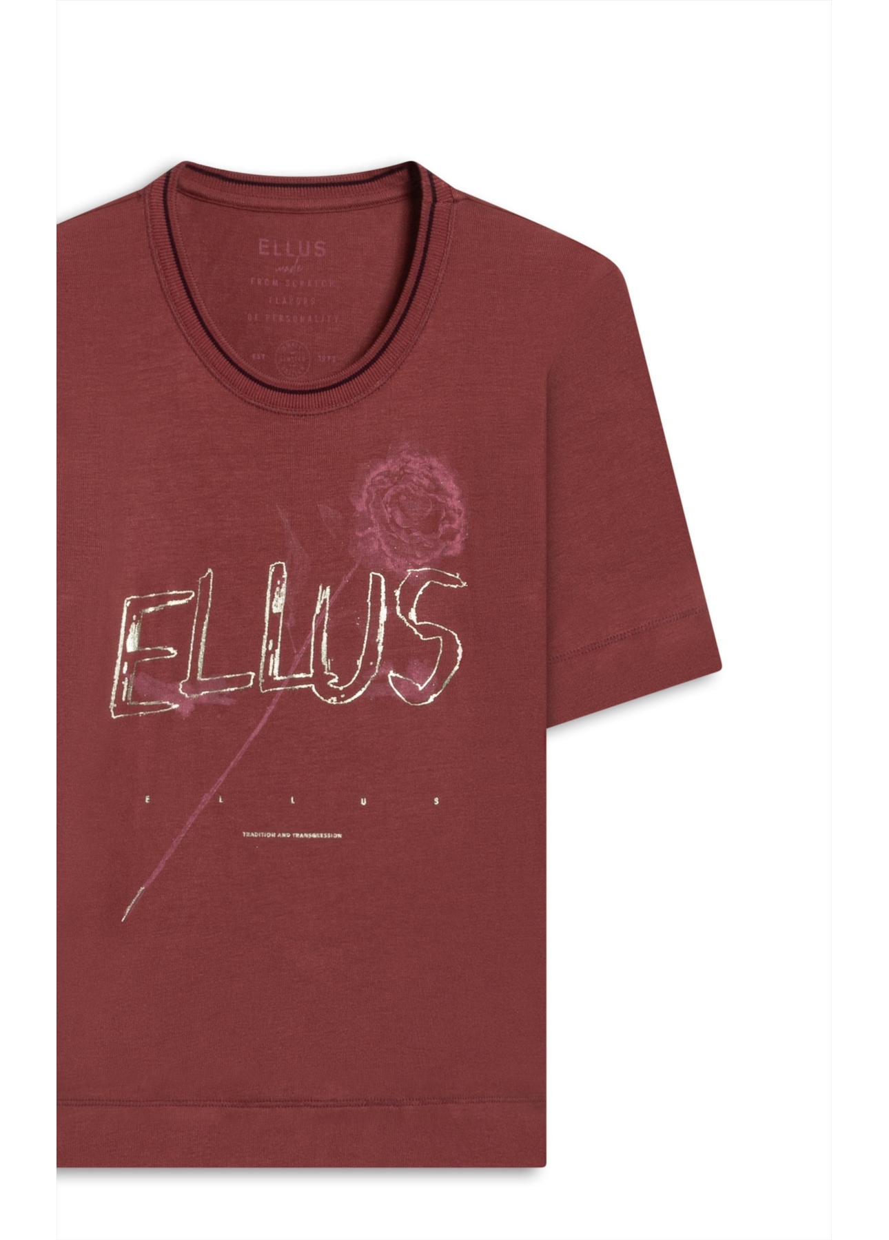 Blusa Light Rib Semirose Bordeaux