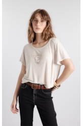 Blusa Light Rib Stencil Glow Tokyo Sandy