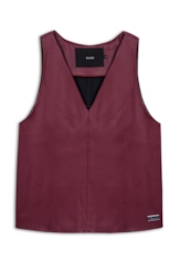 Blusa Like Neck Trapezio Beringela