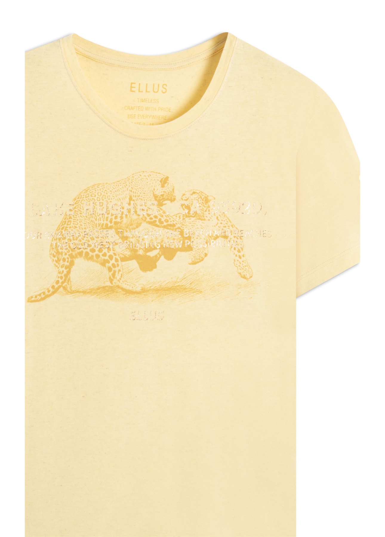 Blusa Linen Fight Onça Amarelo Claro