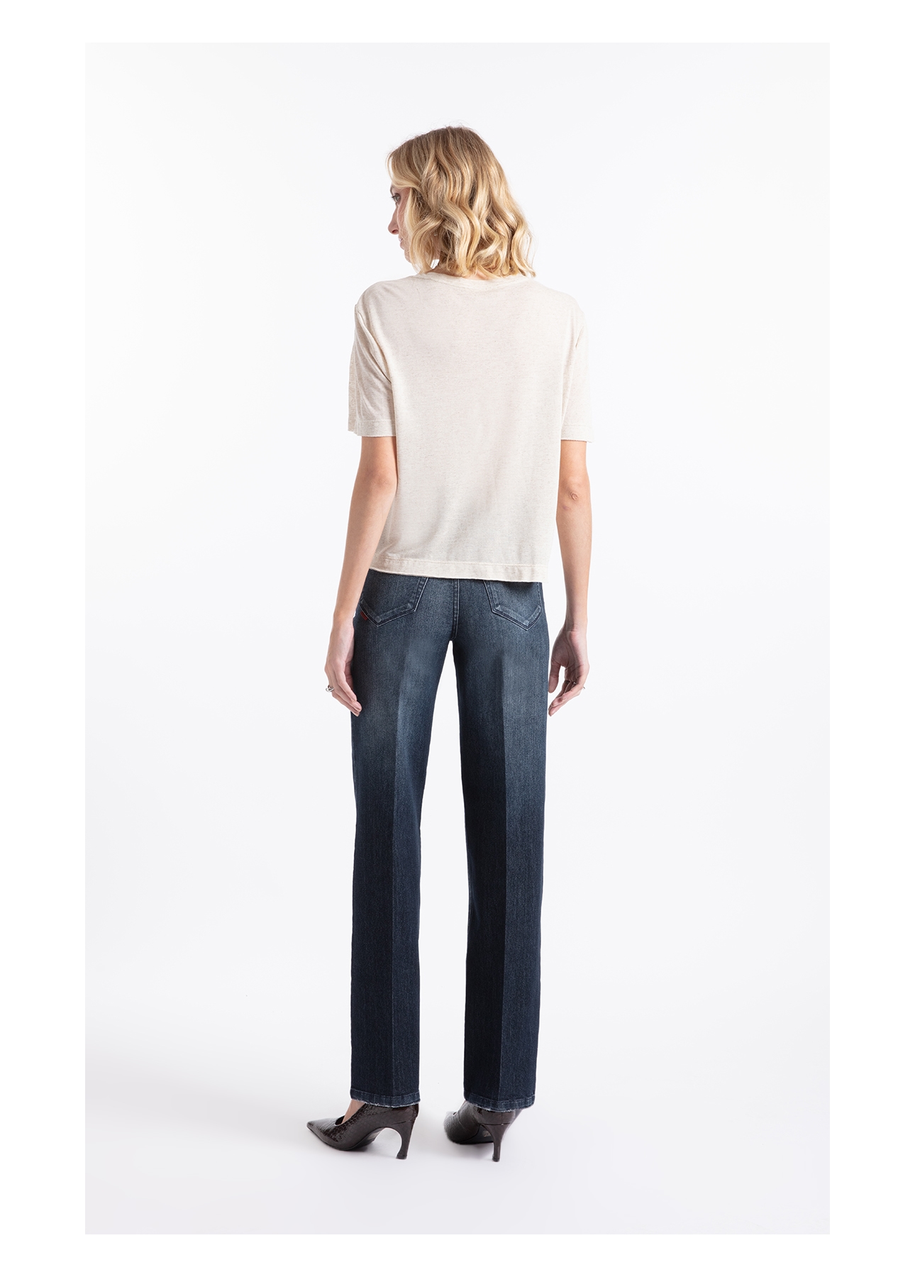 Blusa Linen Floral Bloom Natural