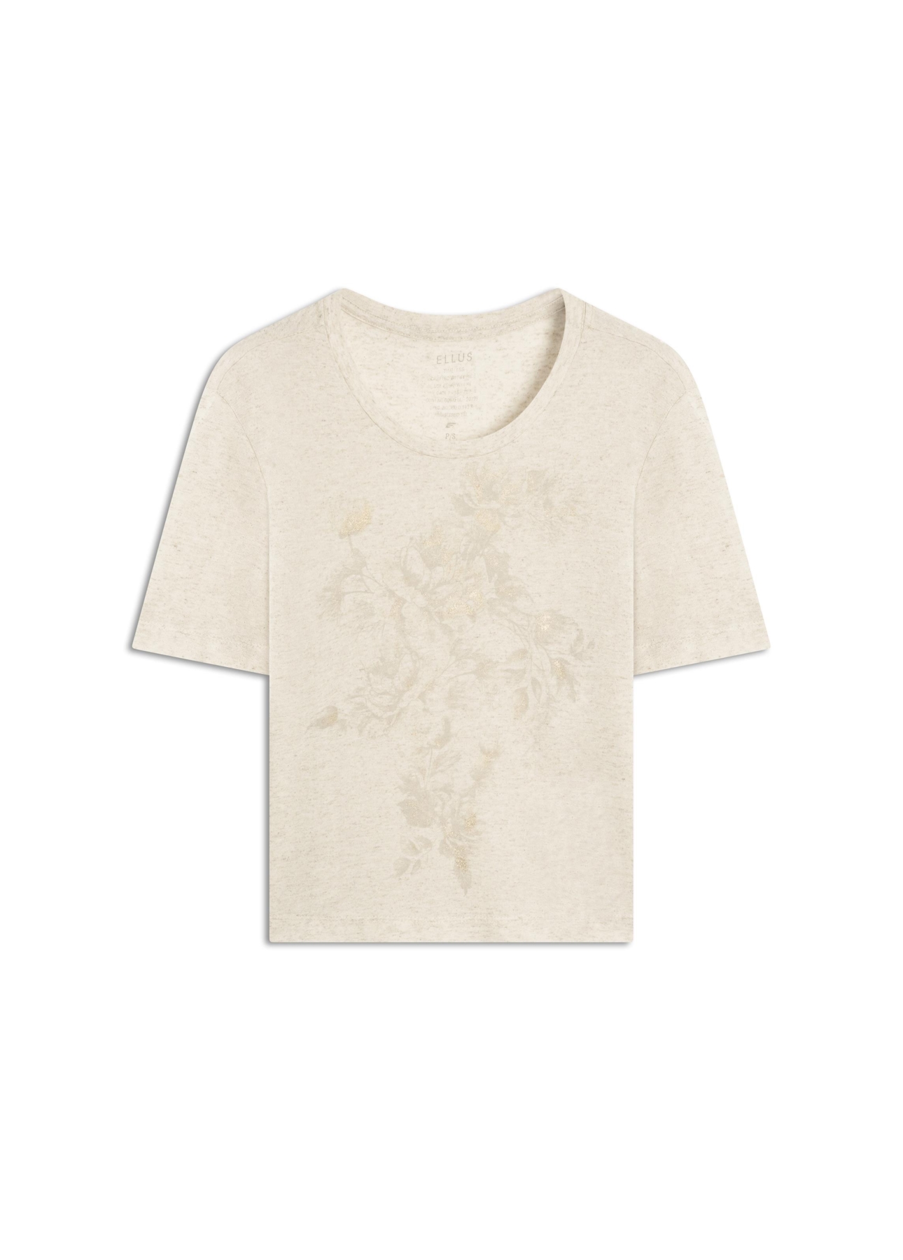 Blusa Linen Floral Bloom Natural