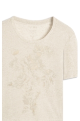 Blusa Linen Floral Bloom Natural