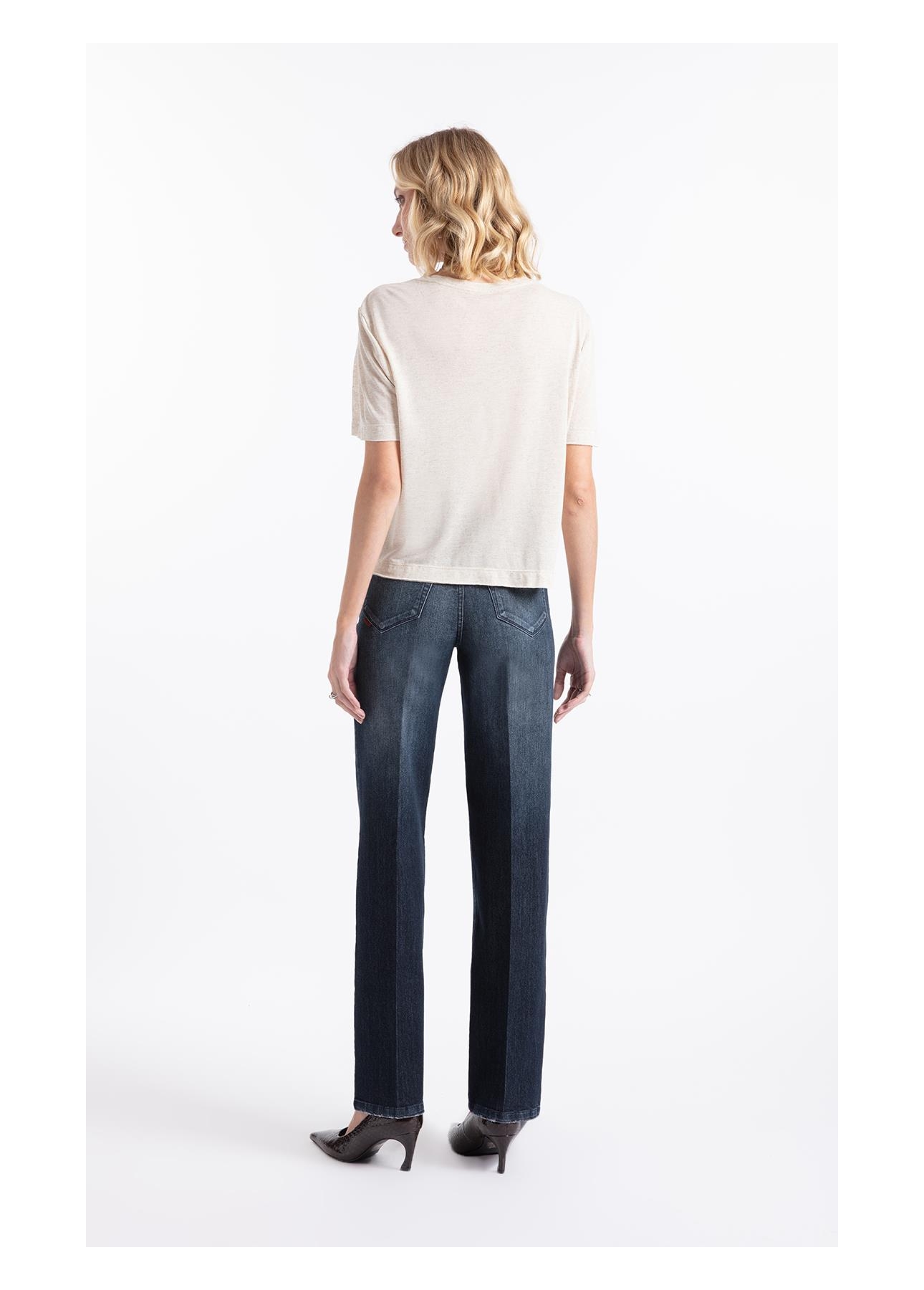Blusa Linen Floral Bloom Natural