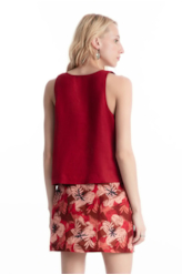 Blusa Linen Fresh Sleeveless Vermelho