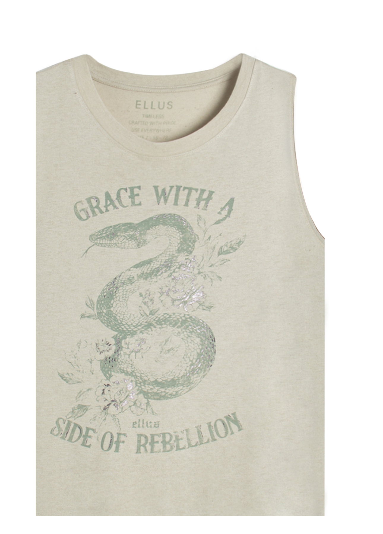 Blusa  Linen Grace Rebellion Verde Oliva
