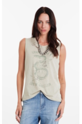 Blusa  Linen Grace Rebellion Verde Oliva