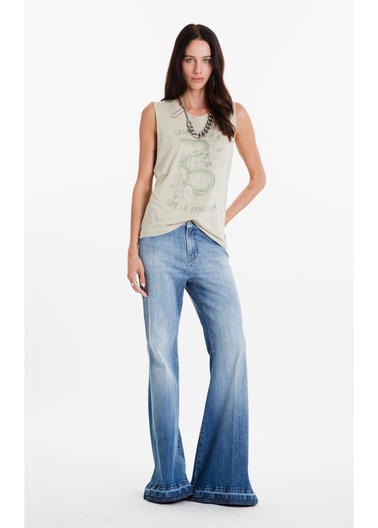 Blusa  Linen Grace Rebellion Verde Oliva