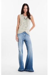 Blusa  Linen Grace Rebellion Verde Oliva