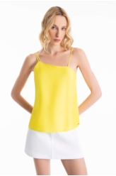 Blusa Maite Alça Dupla Vintage Lemon