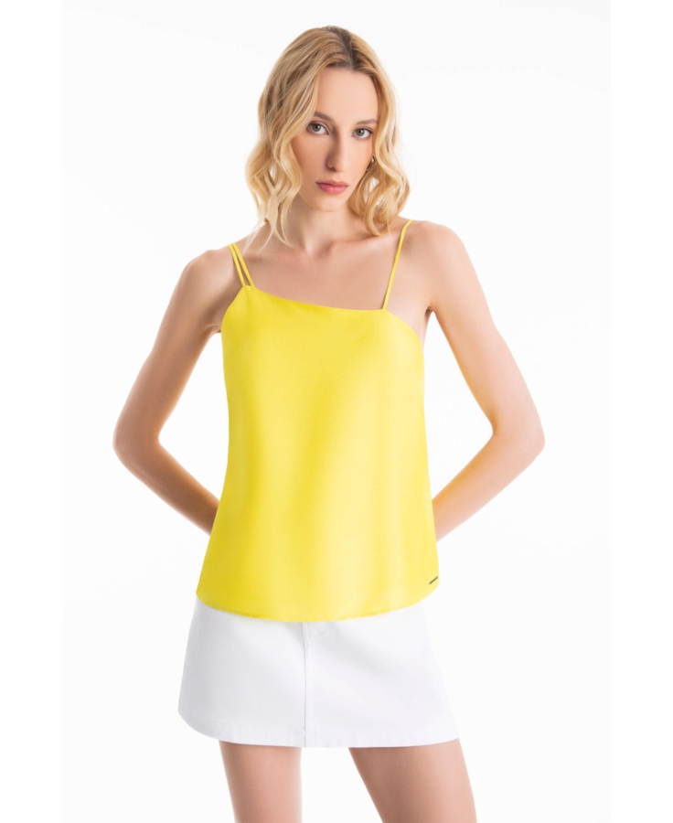 Blusa Maite Alça Dupla Vintage Lemon