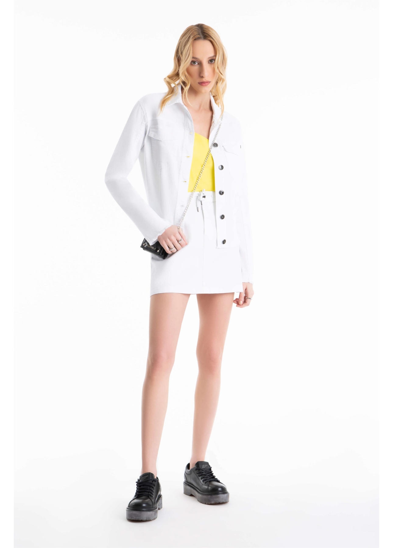 Blusa Maite Alça Dupla Vintage Lemon