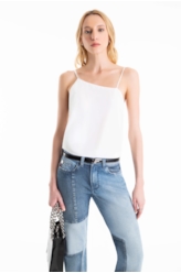 Blusa Maite Alça Dupla Vintage Off White