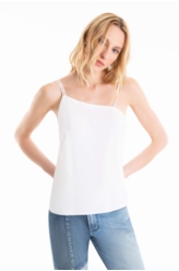 Blusa Maite Alça Dupla Vintage Off White