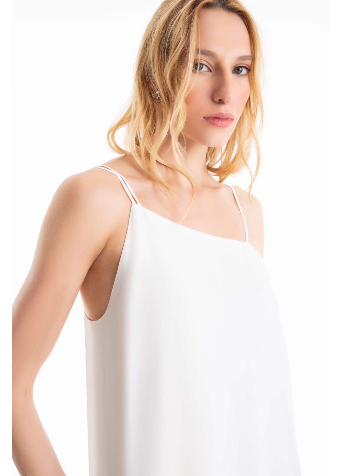 Blusa Maite Alça Dupla Vintage Off White